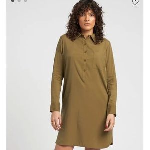 Universal Standard Cupro Rubicon Shirt Dress
